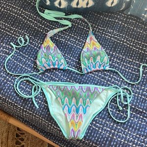 Luli Fama crochet string bikini